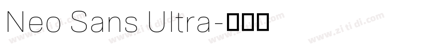 Neo Sans Ultra字体转换